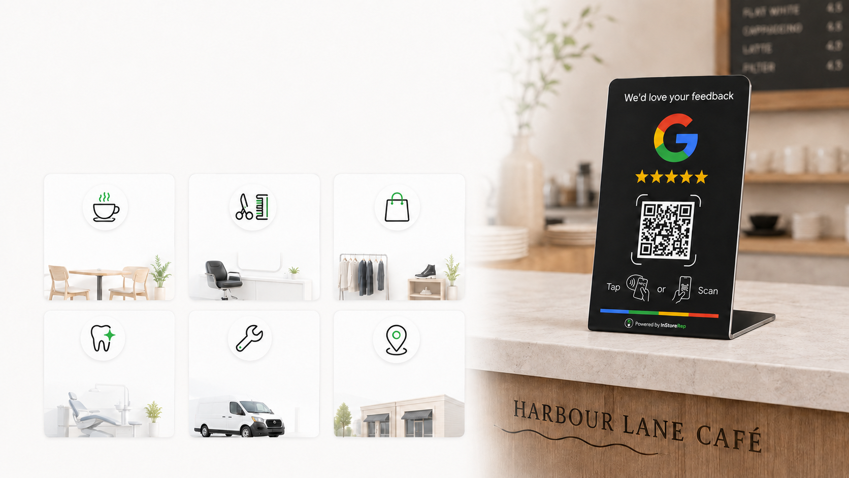 Examples of review products in customer-facing businesses